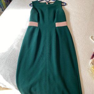 Boden green sheath dress (Size 8)